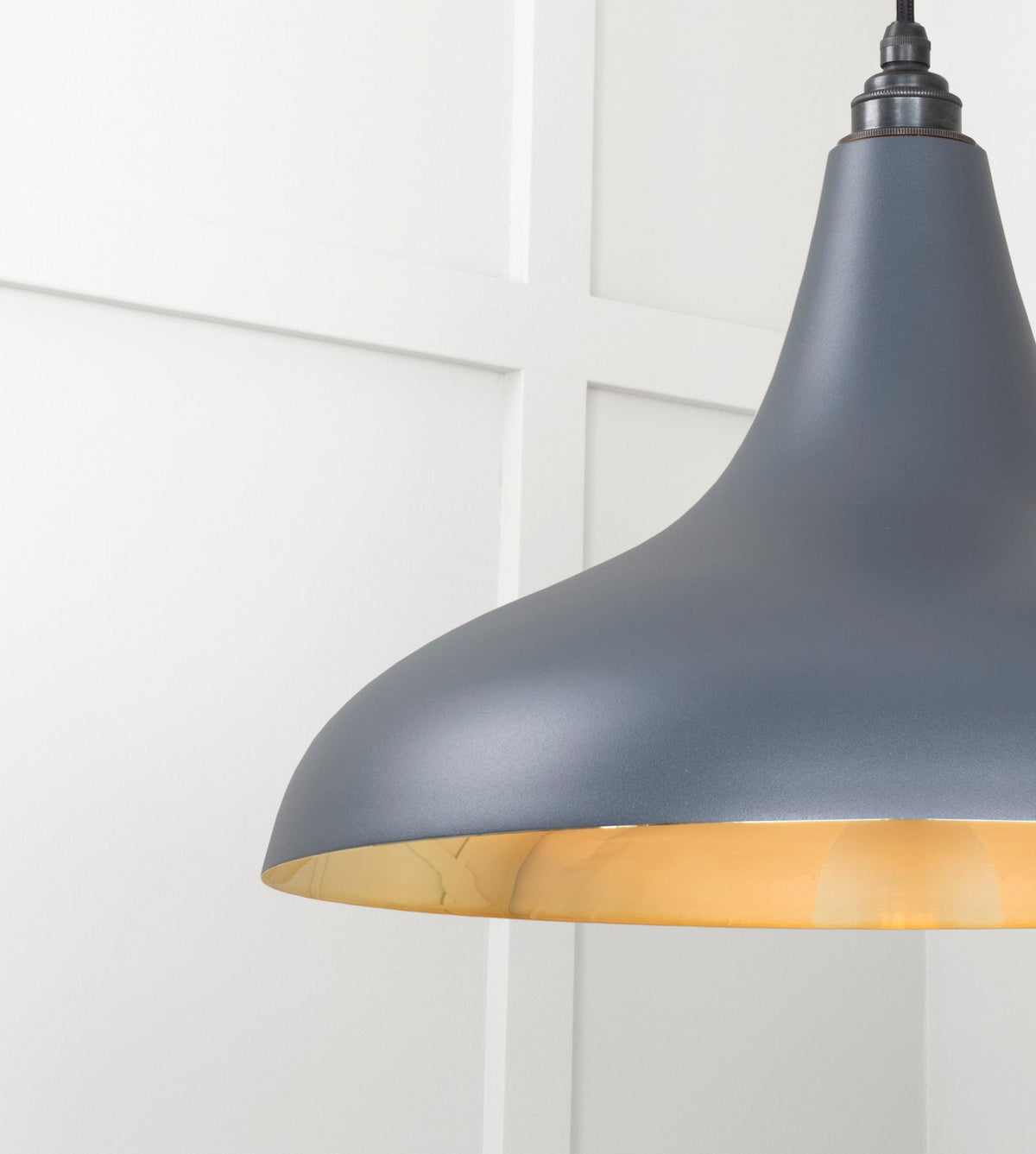 Smooth Brass Frankley Pendant by From The Anvil