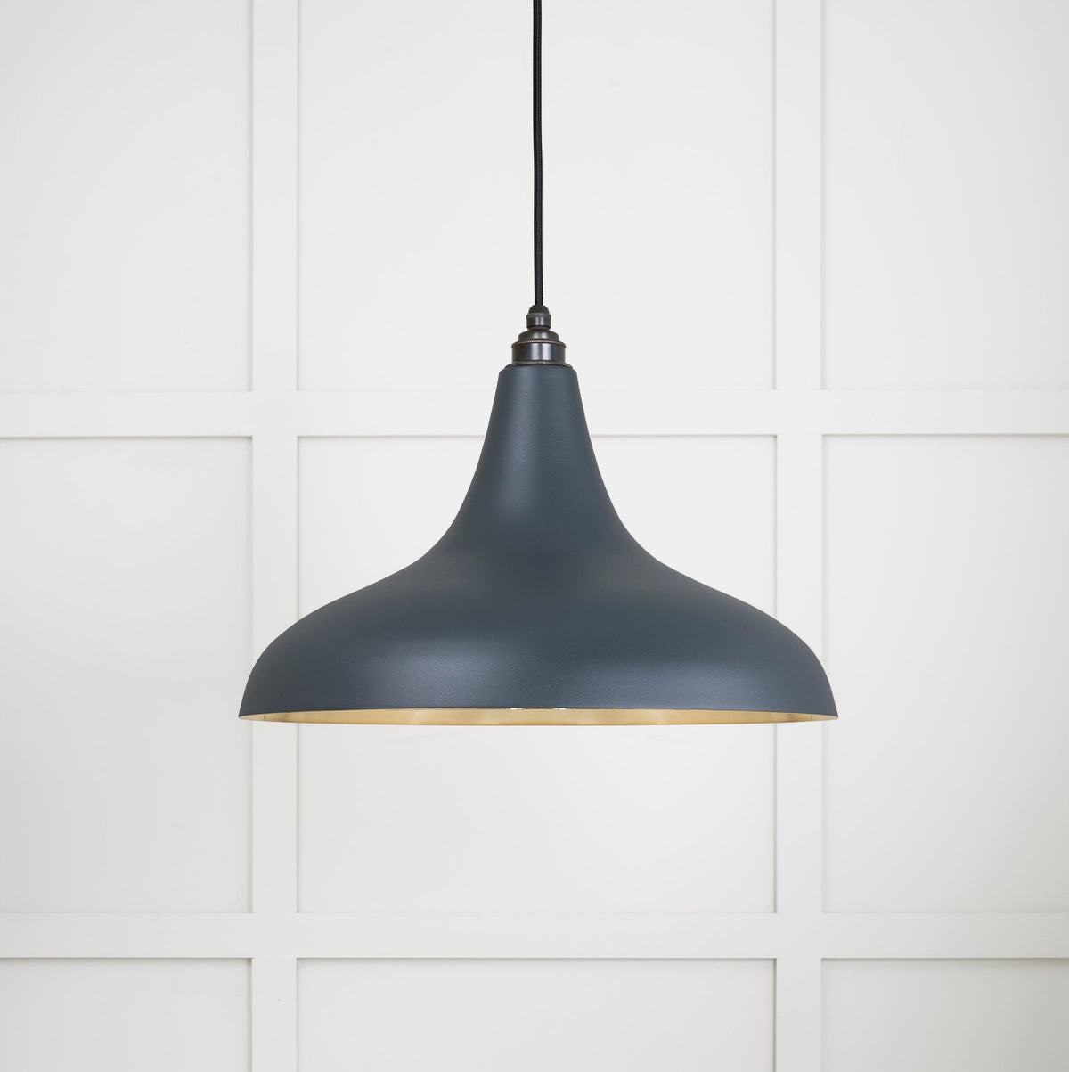 Smooth Brass Frankley Pendant by From The Anvil