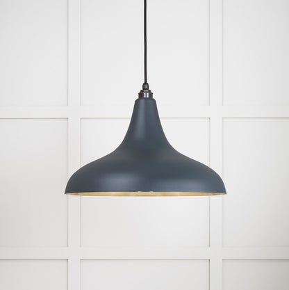 Smooth Brass Frankley Pendant by From The Anvil