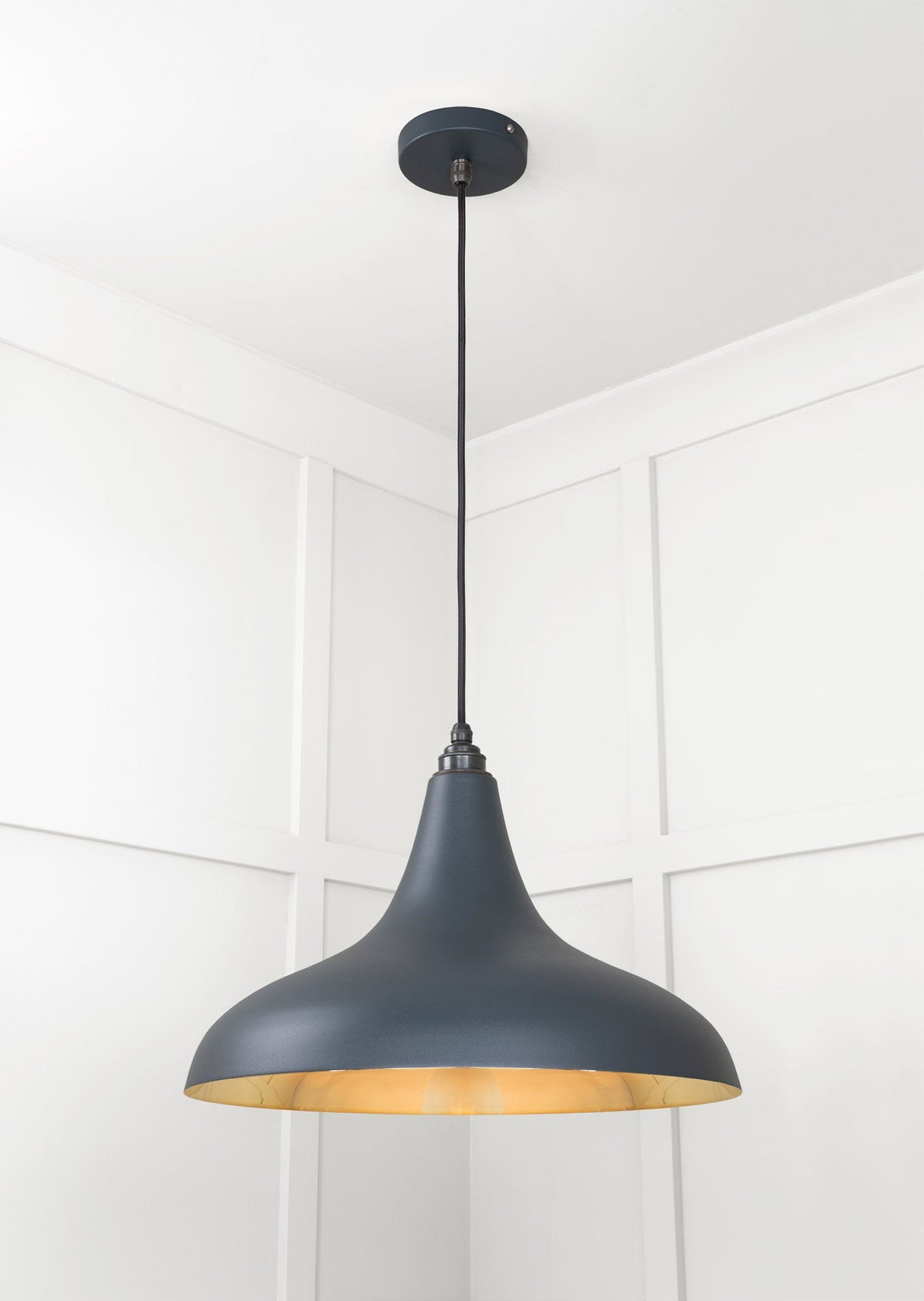 Smooth Brass Frankley Pendant by From The Anvil