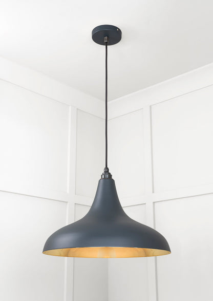 Smooth Brass Frankley Pendant by From The Anvil