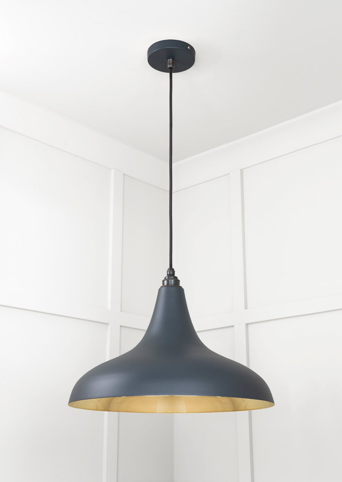 Smooth Brass Frankley Pendant by From The Anvil