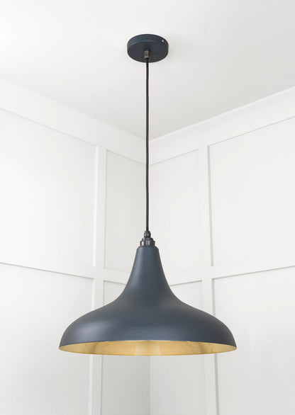 Smooth Brass Frankley Pendant by From The Anvil