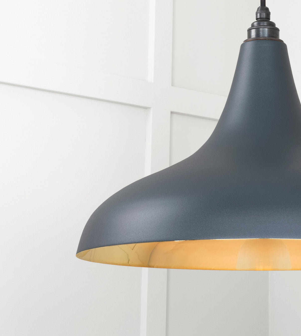 Smooth Brass Frankley Pendant by From The Anvil