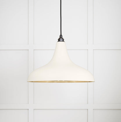 Smooth Brass Frankley Pendant by From The Anvil