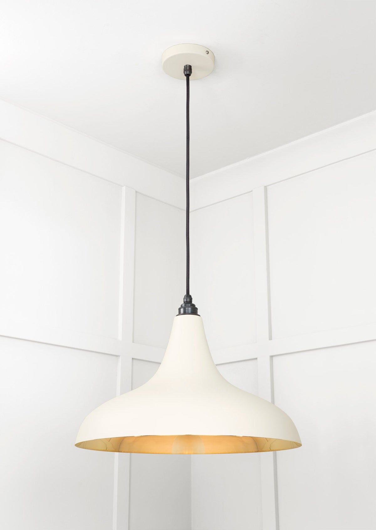Smooth Brass Frankley Pendant by From The Anvil