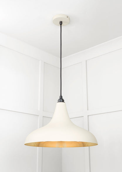 Smooth Brass Frankley Pendant by From The Anvil