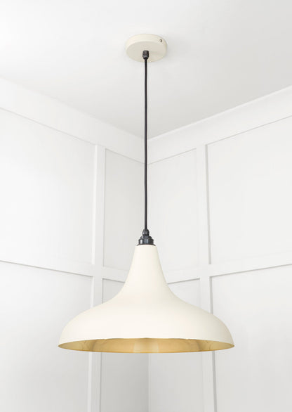 Smooth Brass Frankley Pendant by From The Anvil