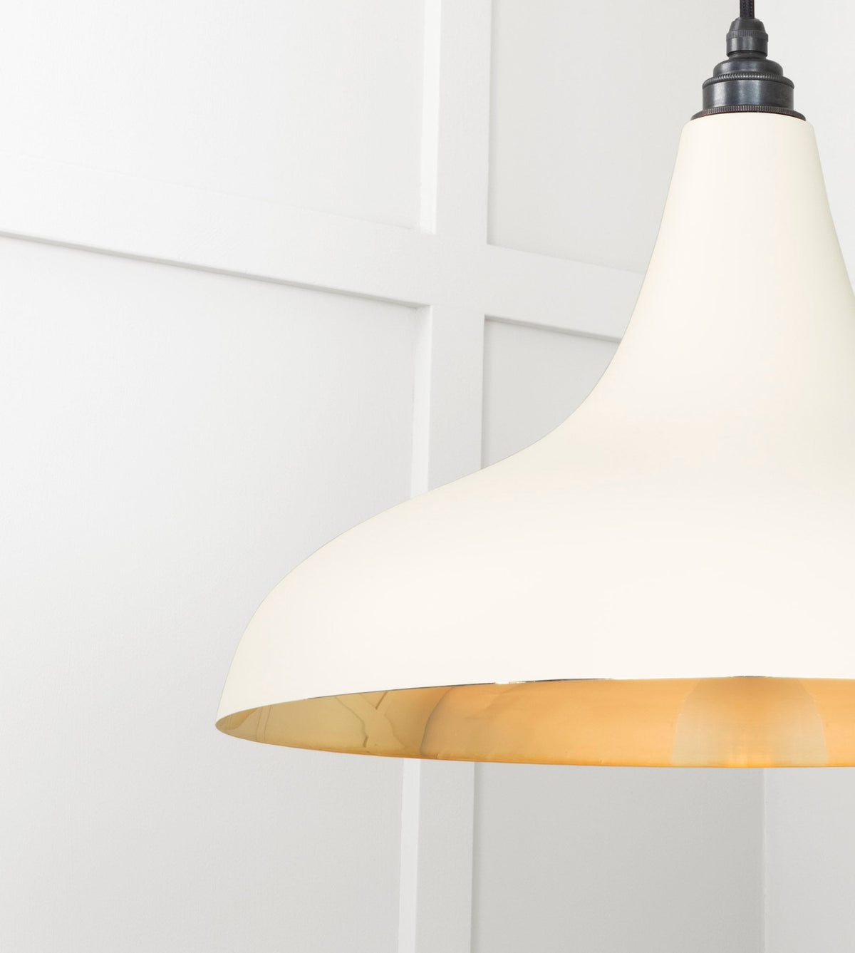 Smooth Brass Frankley Pendant by From The Anvil