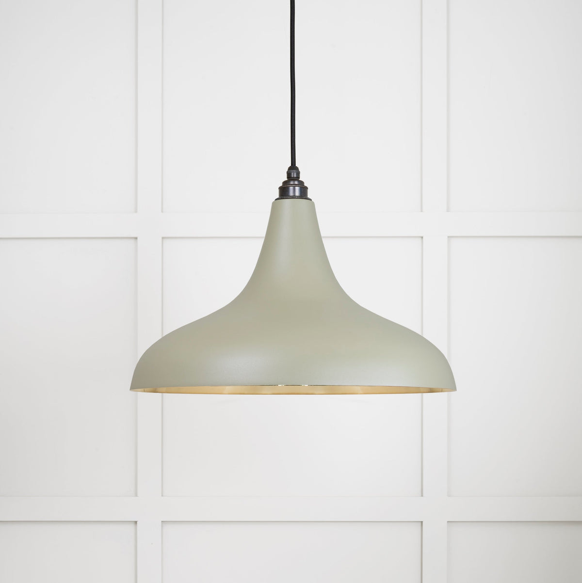 Smooth Brass Frankley Pendant by From The Anvil