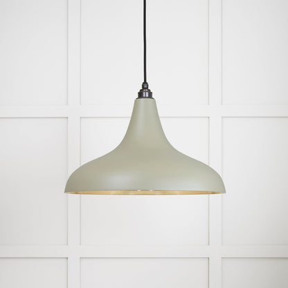 Smooth Brass Frankley Pendant by From The Anvil