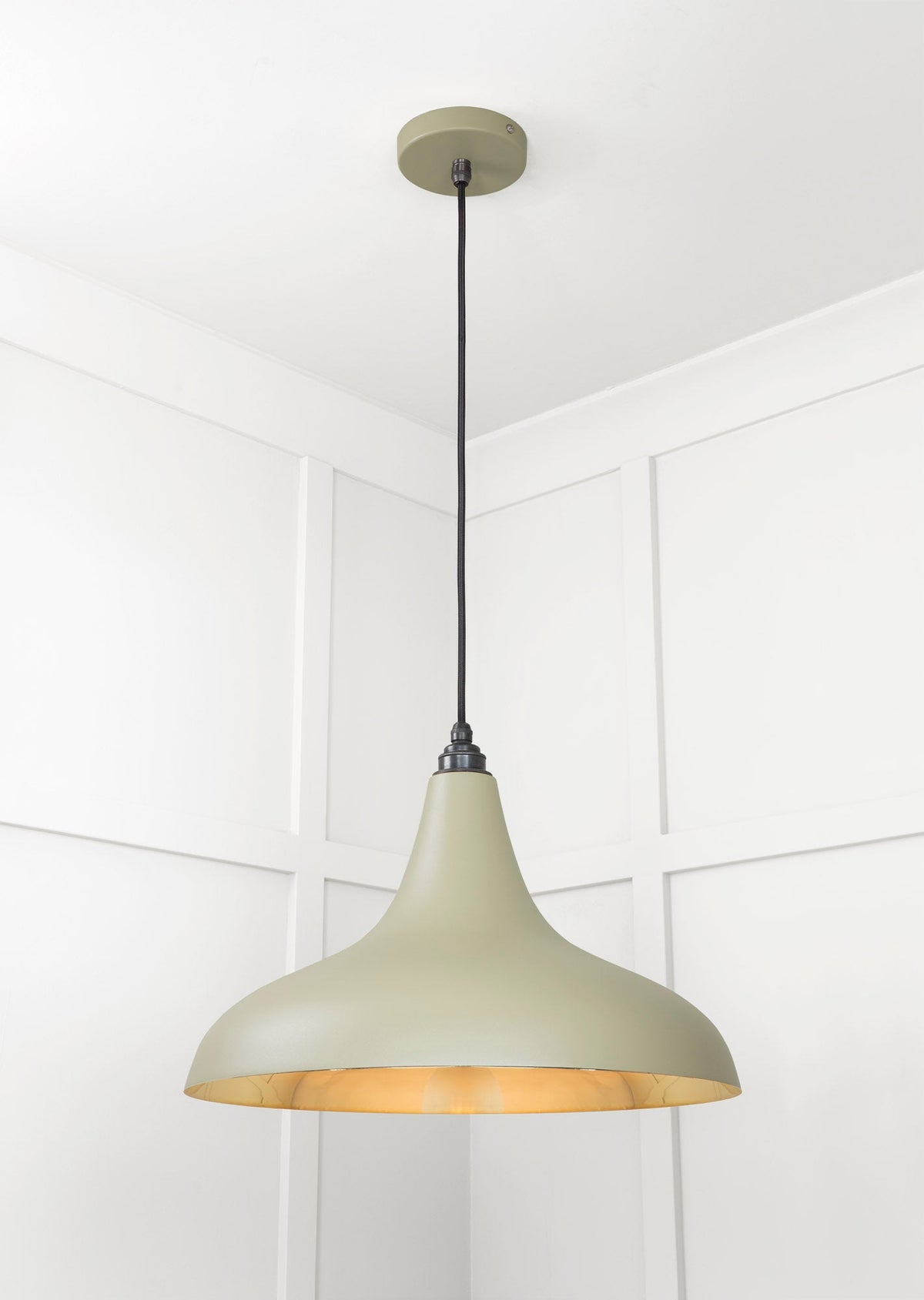 Smooth Brass Frankley Pendant by From The Anvil