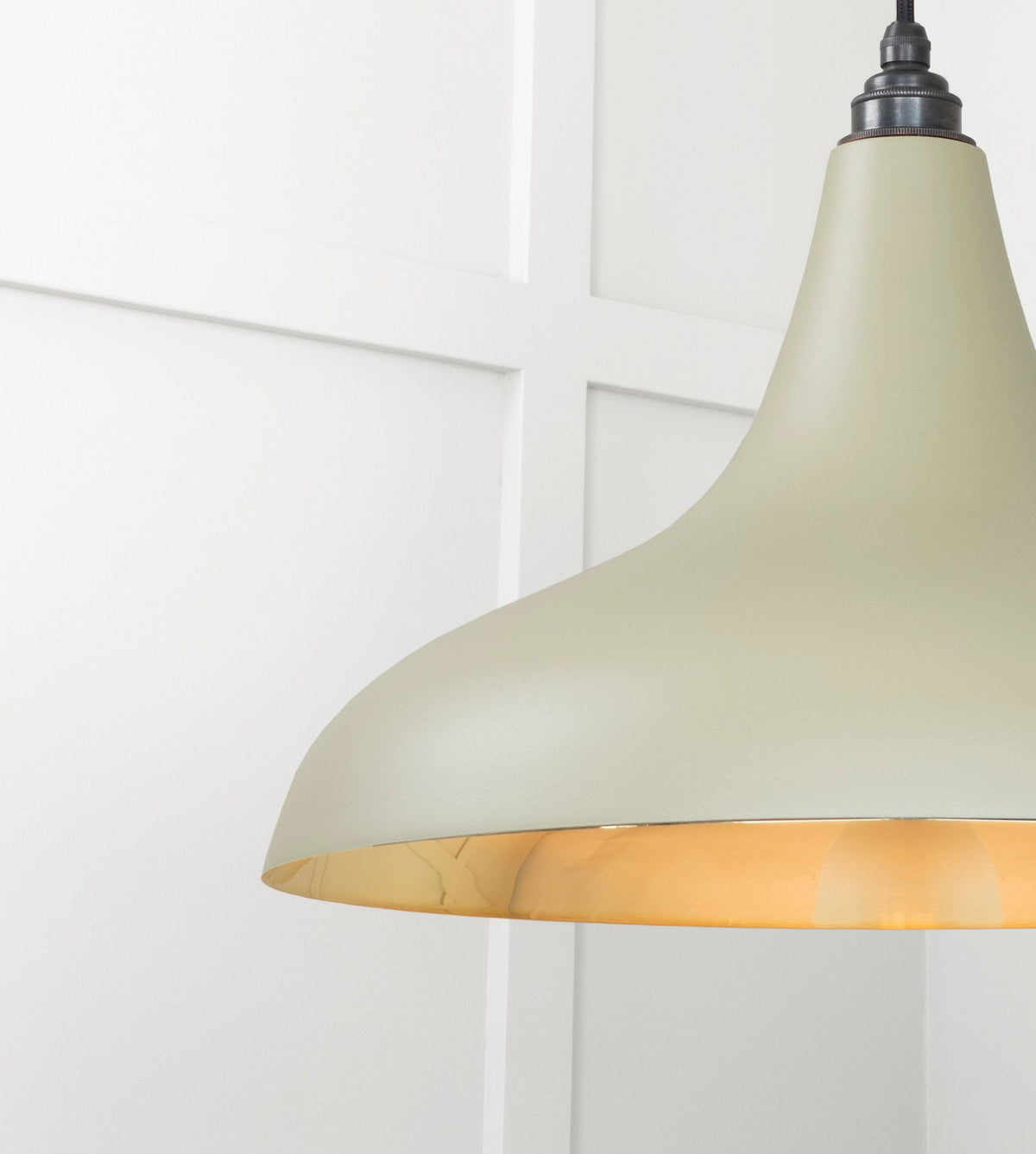 Smooth Brass Frankley Pendant by From The Anvil