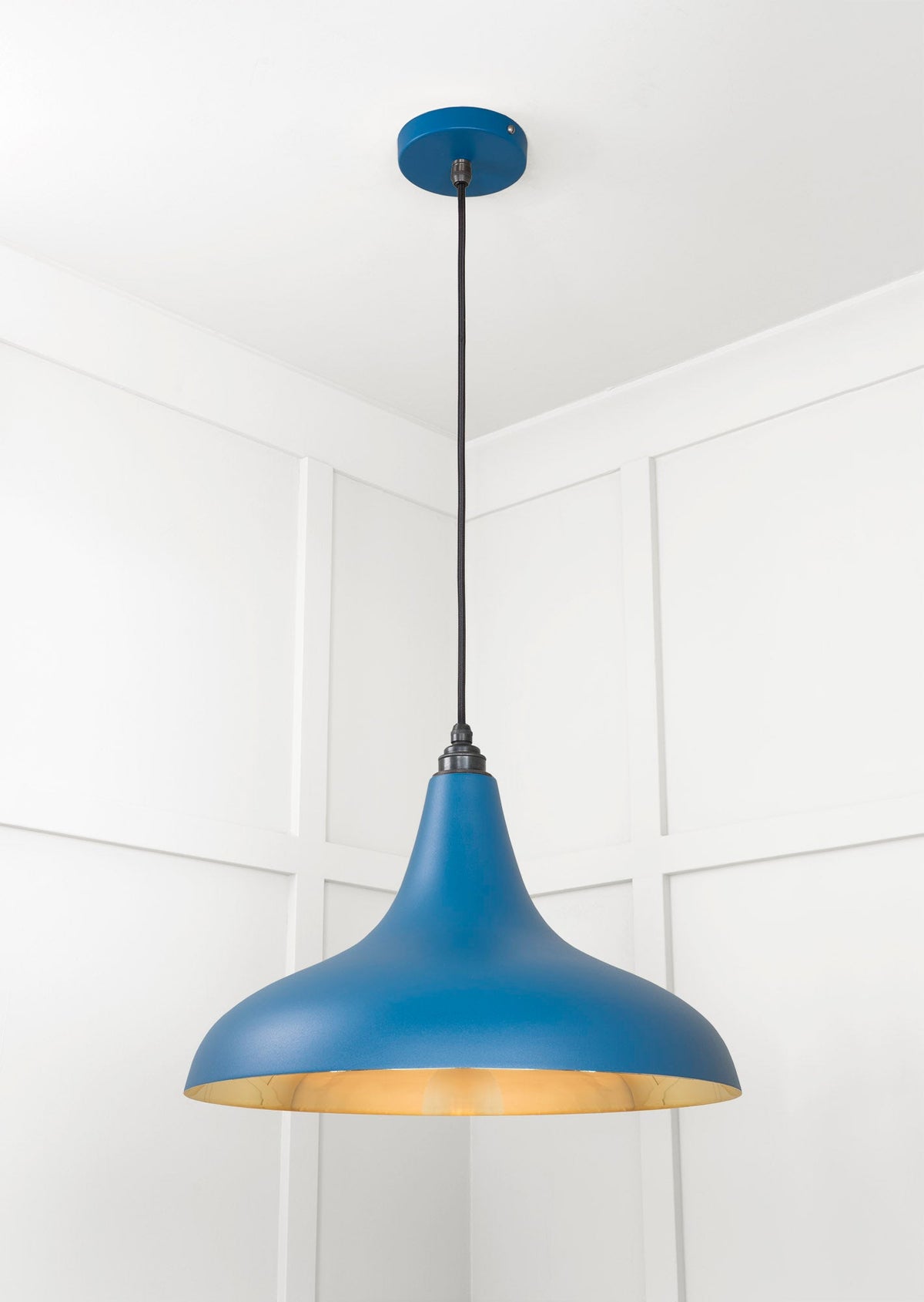 Smooth Brass Frankley Pendant by From The Anvil