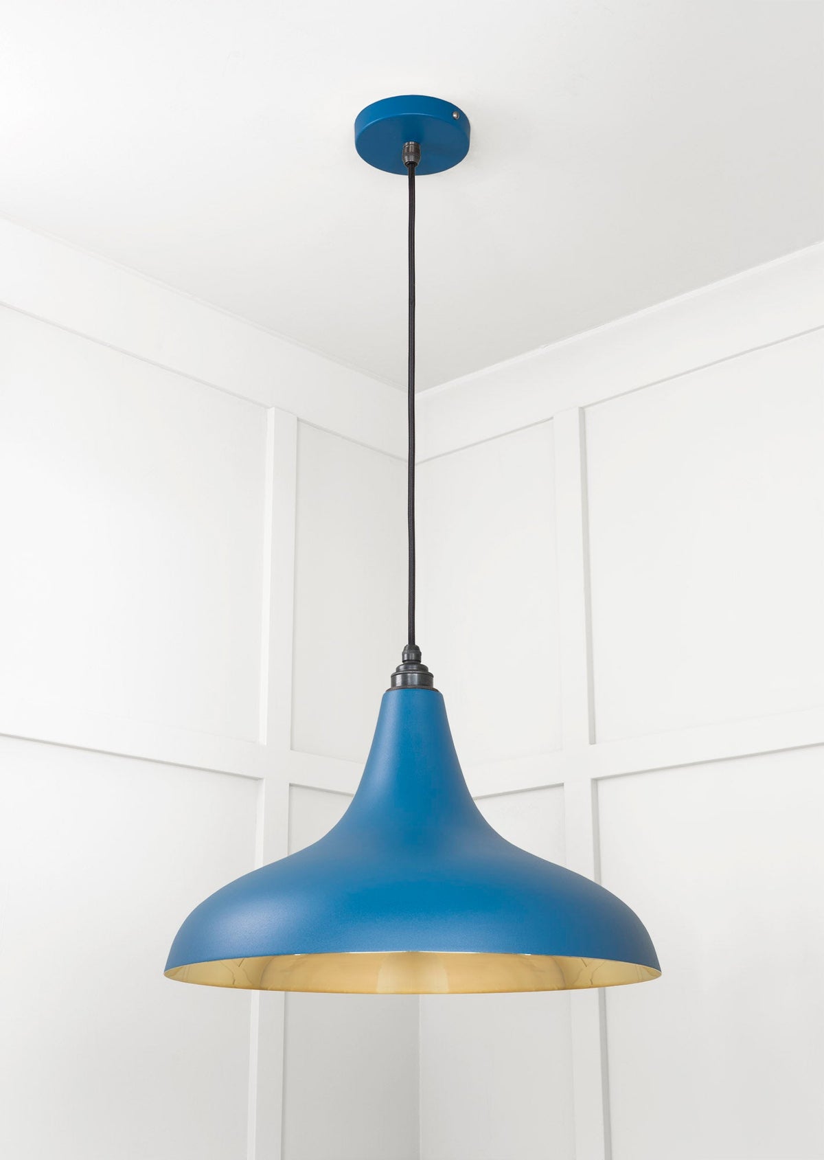 Smooth Brass Frankley Pendant by From The Anvil