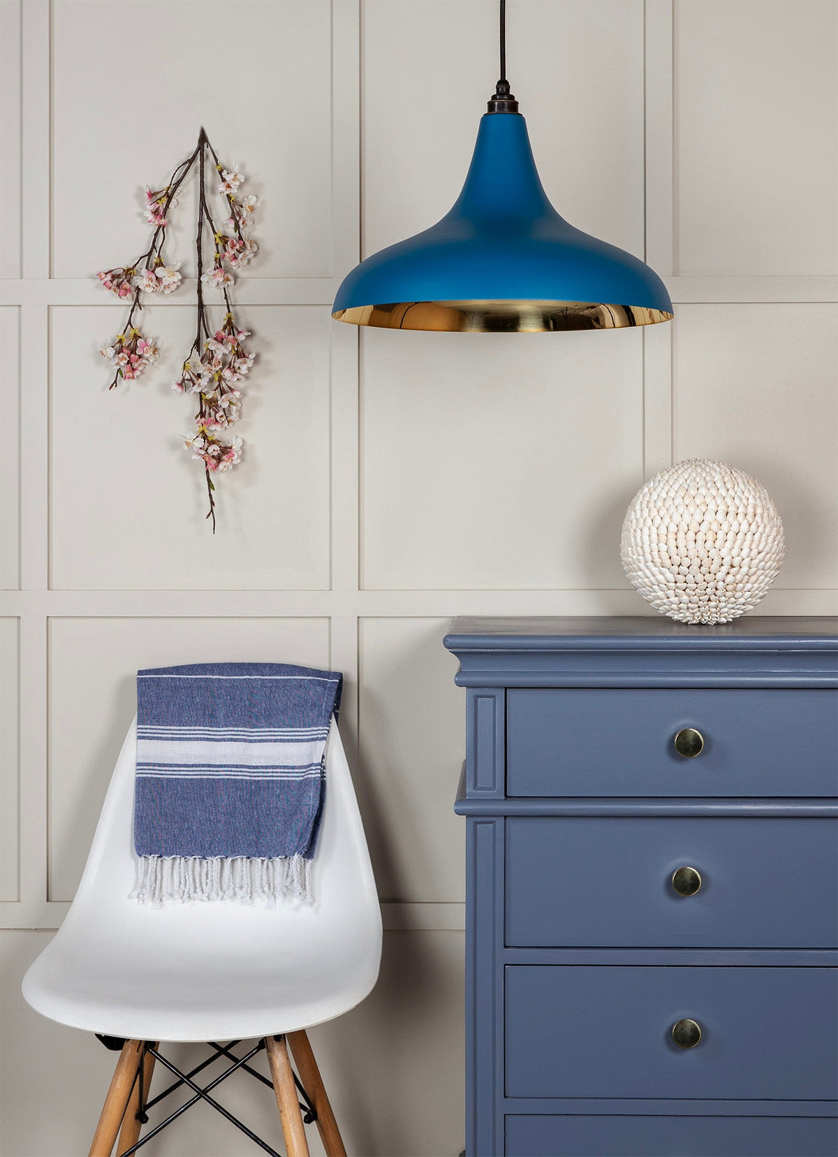 Smooth Brass Frankley Pendant by From The Anvil