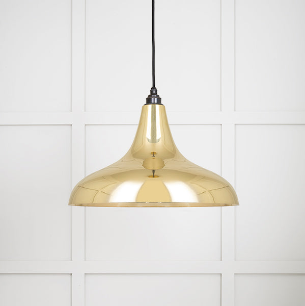 Smooth Brass Frankley Pendant by From The Anvil