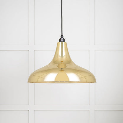 Smooth Brass Frankley Pendant by From The Anvil