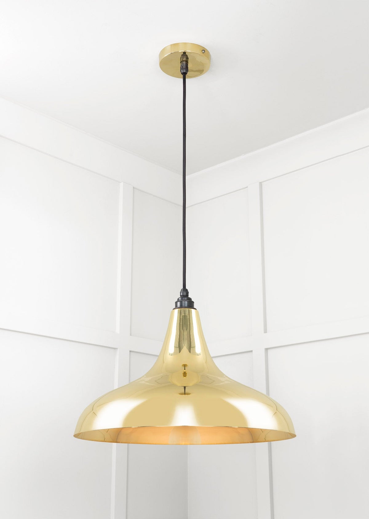 Smooth Brass Frankley Pendant by From The Anvil