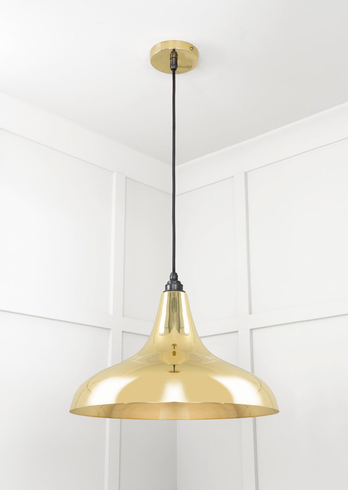 Smooth Brass Frankley Pendant by From The Anvil