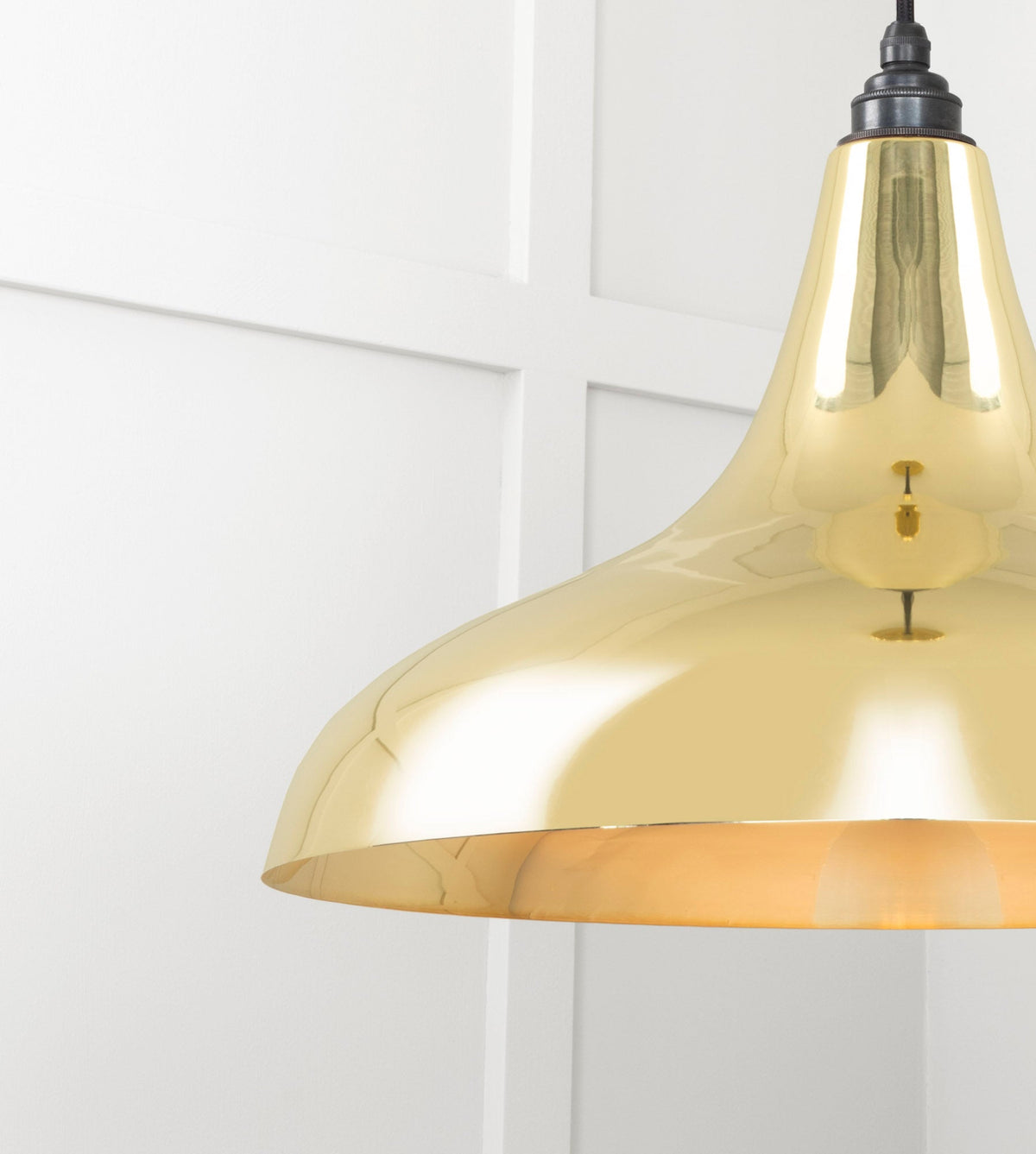 Smooth Brass Frankley Pendant by From The Anvil