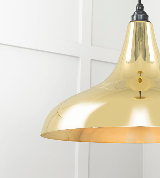 Smooth Brass Frankley Pendant by From The Anvil