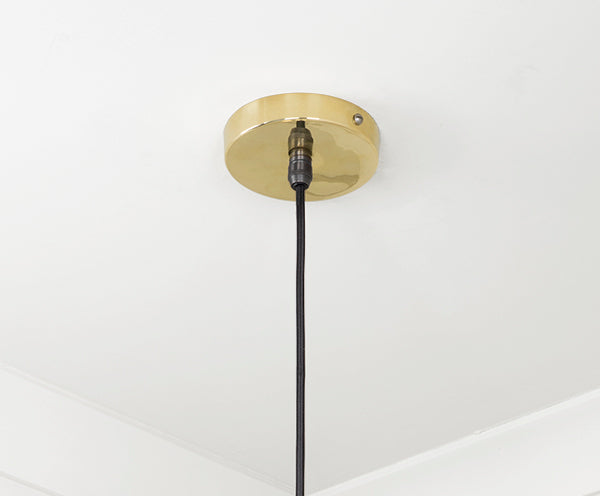 Smooth Brass Frankley Pendant by From The Anvil