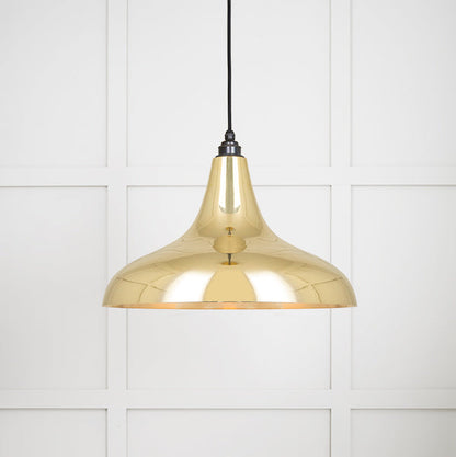 Smooth Brass Frankley Pendant by From The Anvil