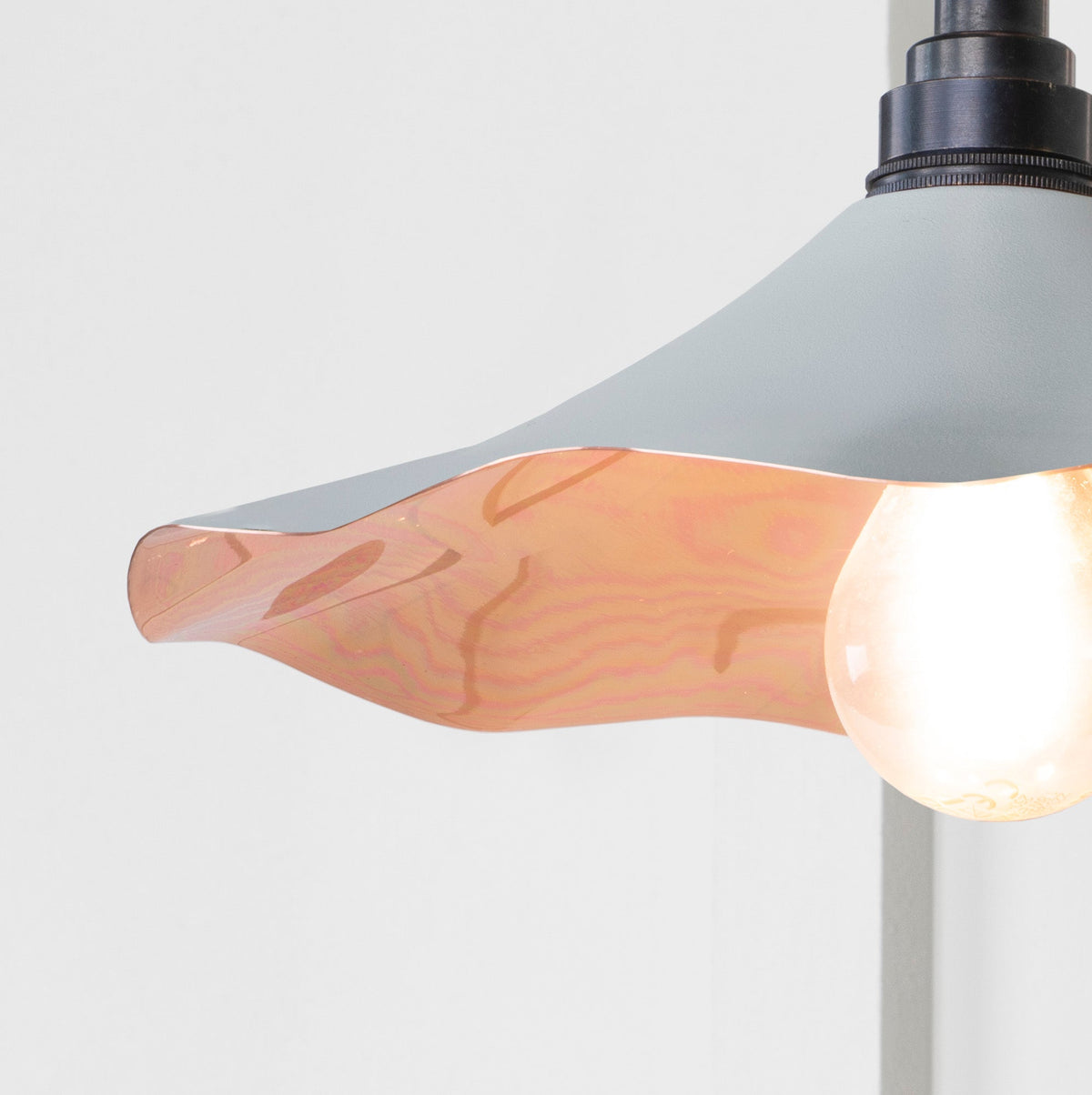Smooth Copper Flora Wall Light by From The Anvil