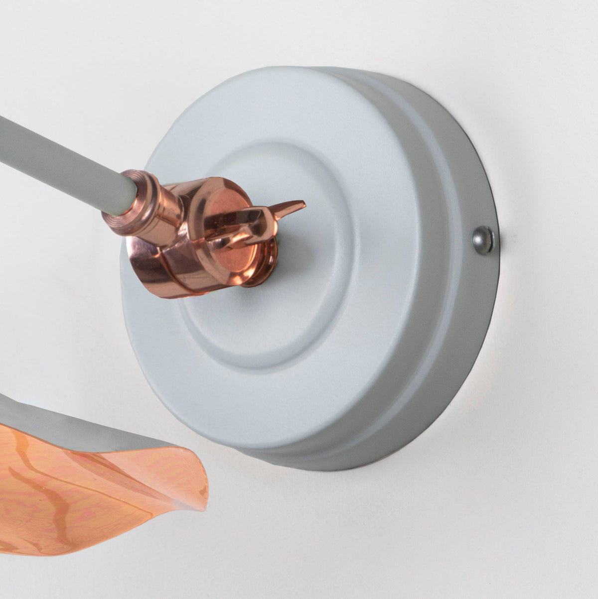 Smooth Copper Flora Wall Light by From The Anvil