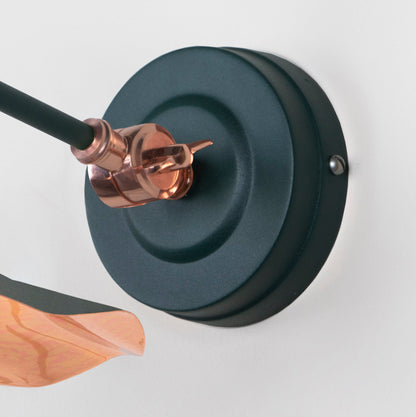 Smooth Copper Flora Wall Light by From The Anvil