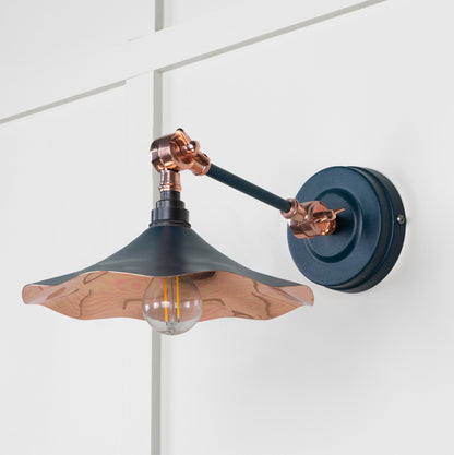 Smooth Copper Flora Wall Light by From The Anvil