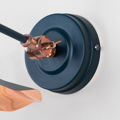 Smooth Copper Flora Wall Light by From The Anvil