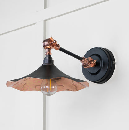 Smooth Copper Flora Wall Light by From The Anvil