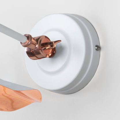 Smooth Copper Flora Wall Light by From The Anvil