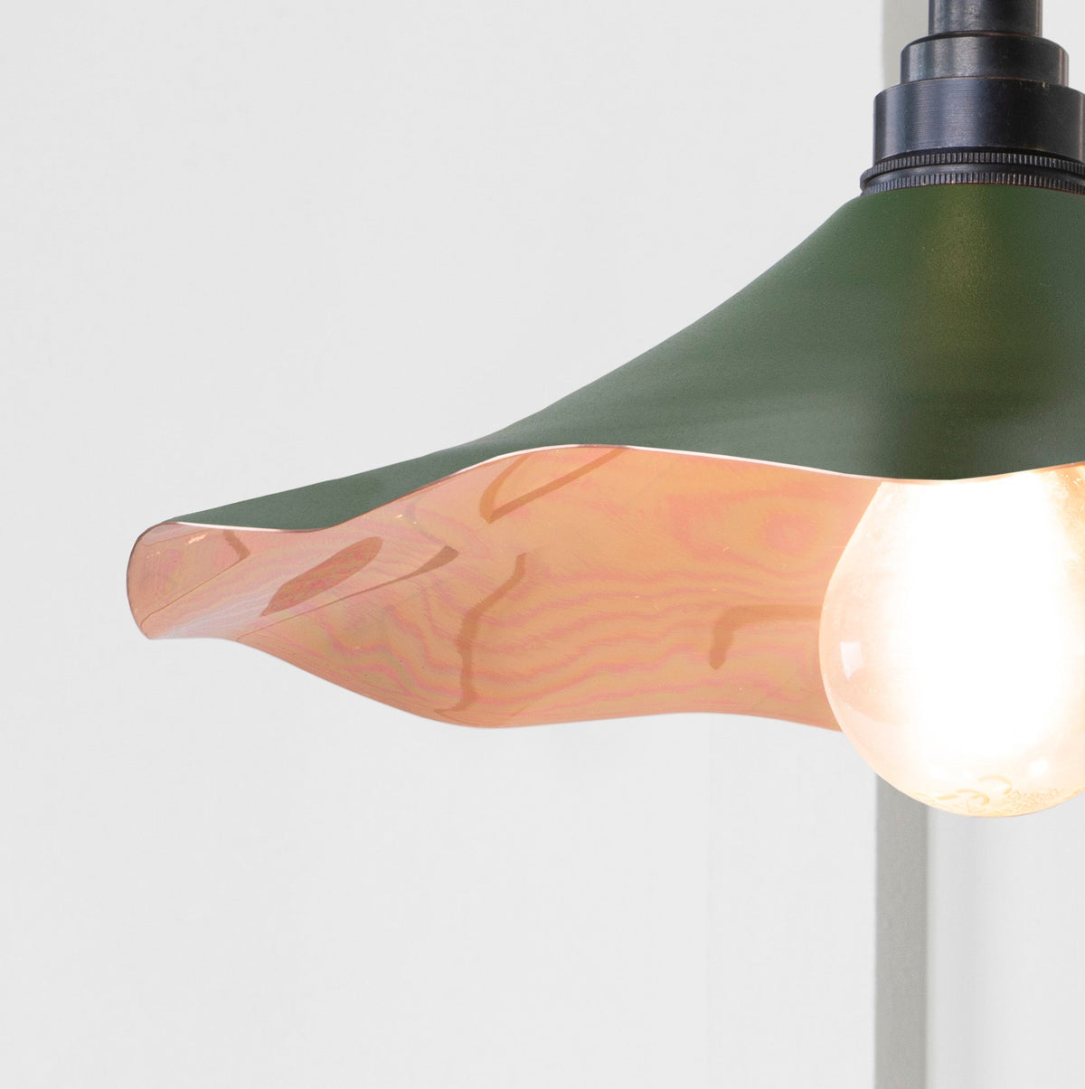 Smooth Copper Flora Wall Light by From The Anvil