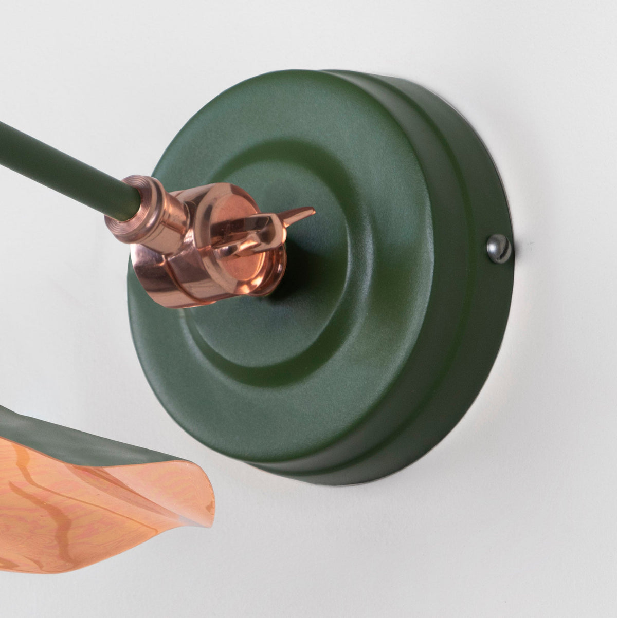 Smooth Copper Flora Wall Light by From The Anvil