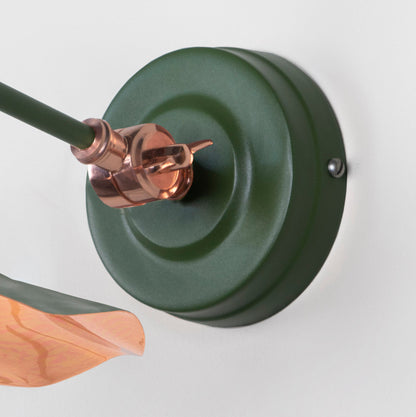 Smooth Copper Flora Wall Light by From The Anvil