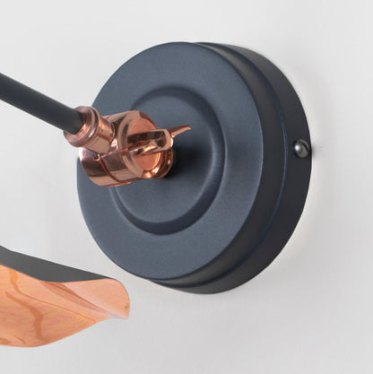 Smooth Copper Flora Wall Light by From The Anvil