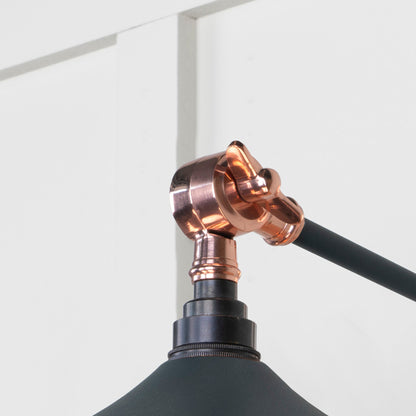 Smooth Copper Flora Wall Light by From The Anvil