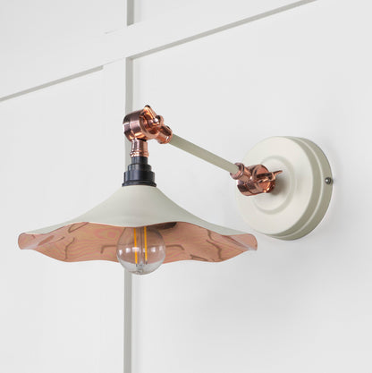 Smooth Copper Flora Wall Light by From The Anvil