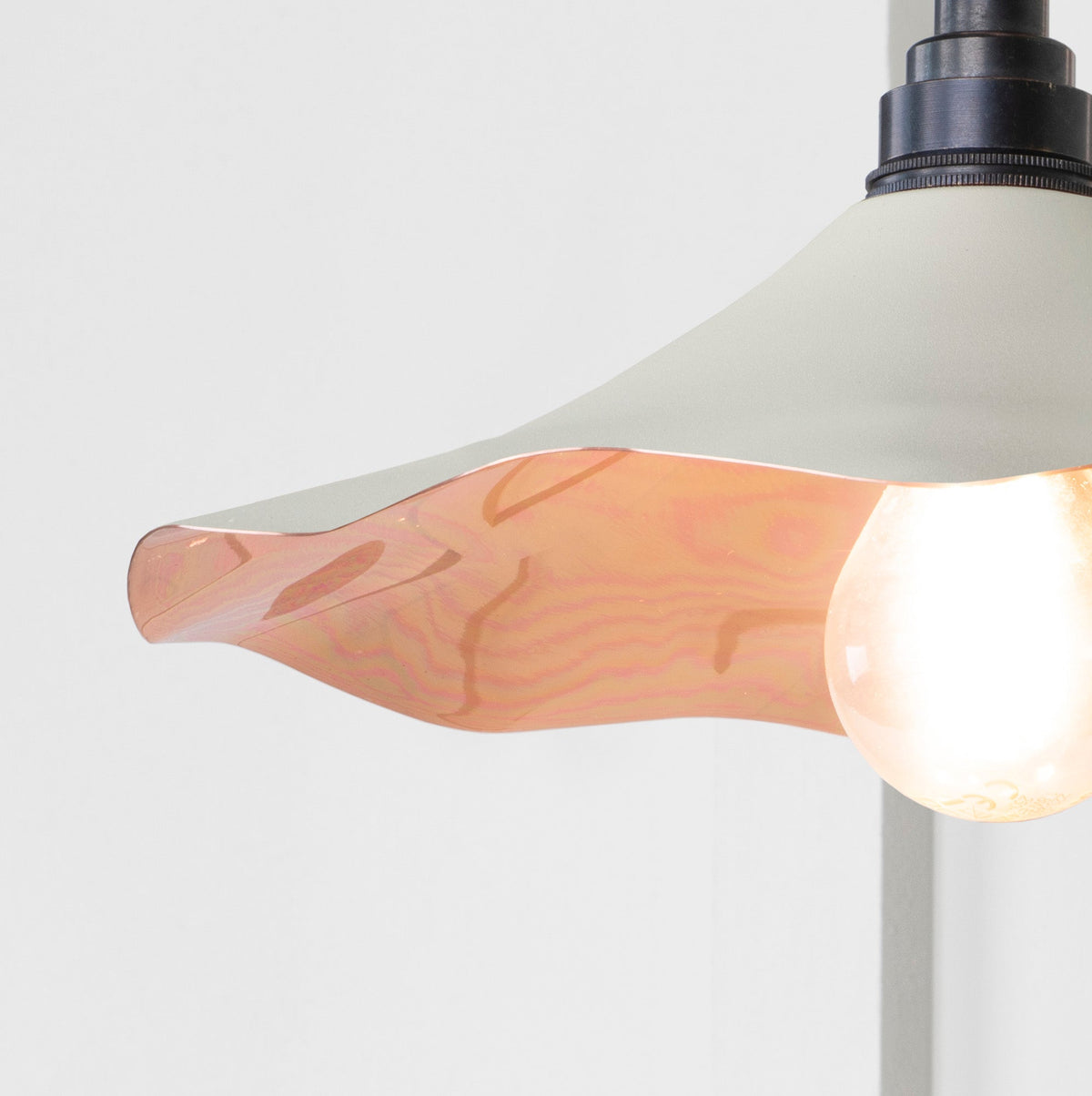 Smooth Copper Flora Wall Light by From The Anvil