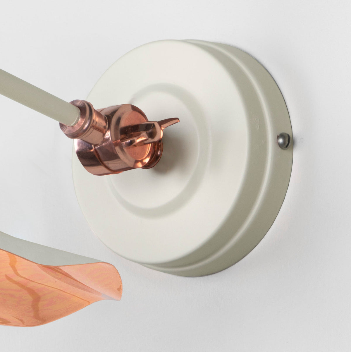 Smooth Copper Flora Wall Light by From The Anvil