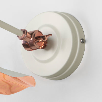 Smooth Copper Flora Wall Light by From The Anvil