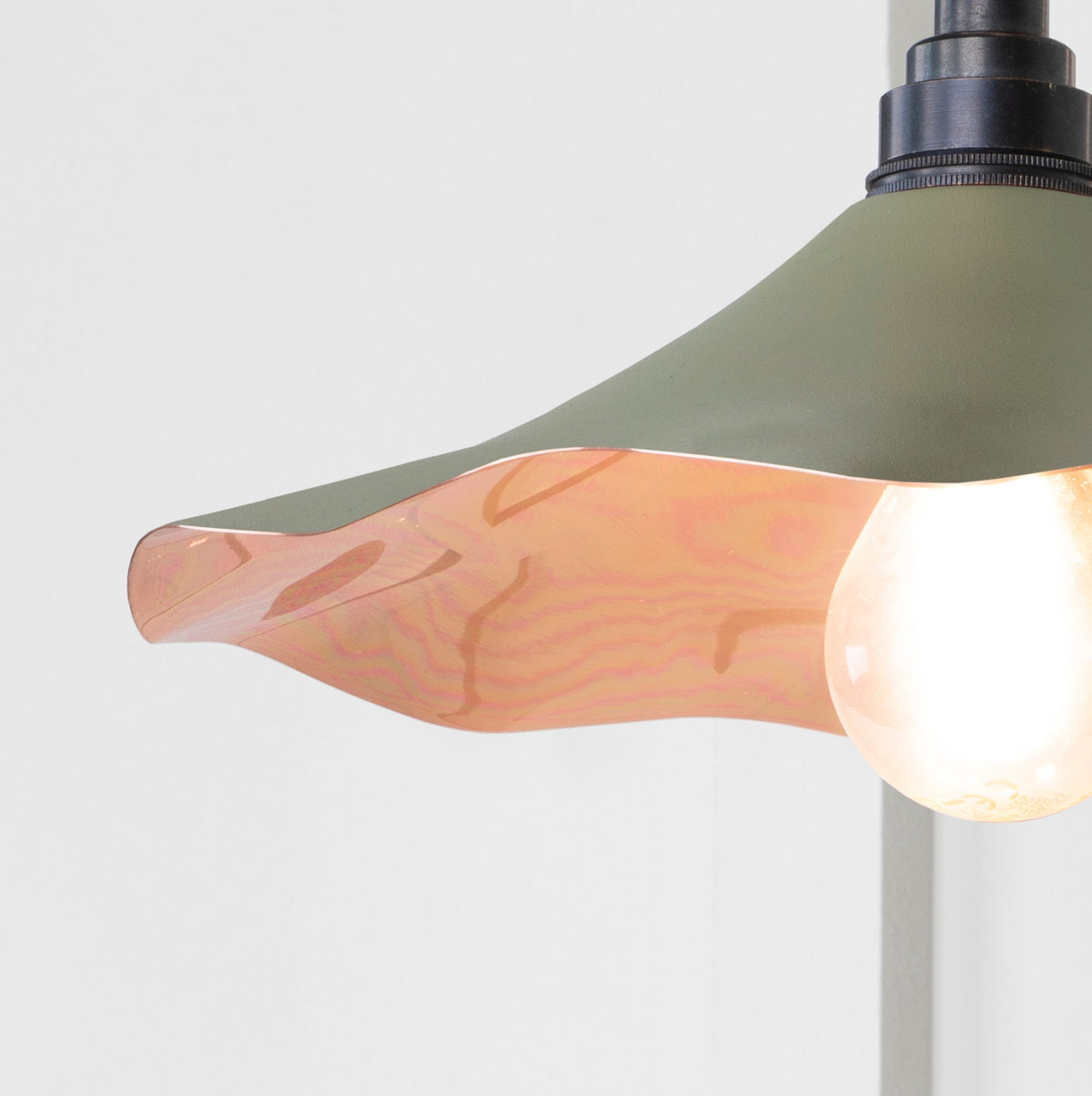 Smooth Copper Flora Wall Light by From The Anvil