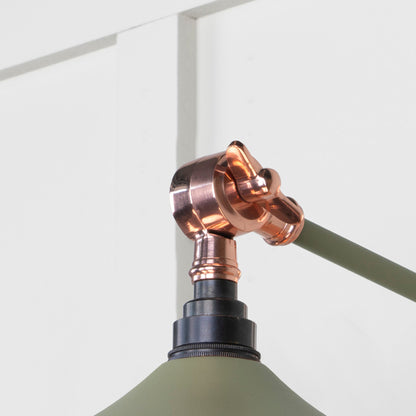 Smooth Copper Flora Wall Light by From The Anvil