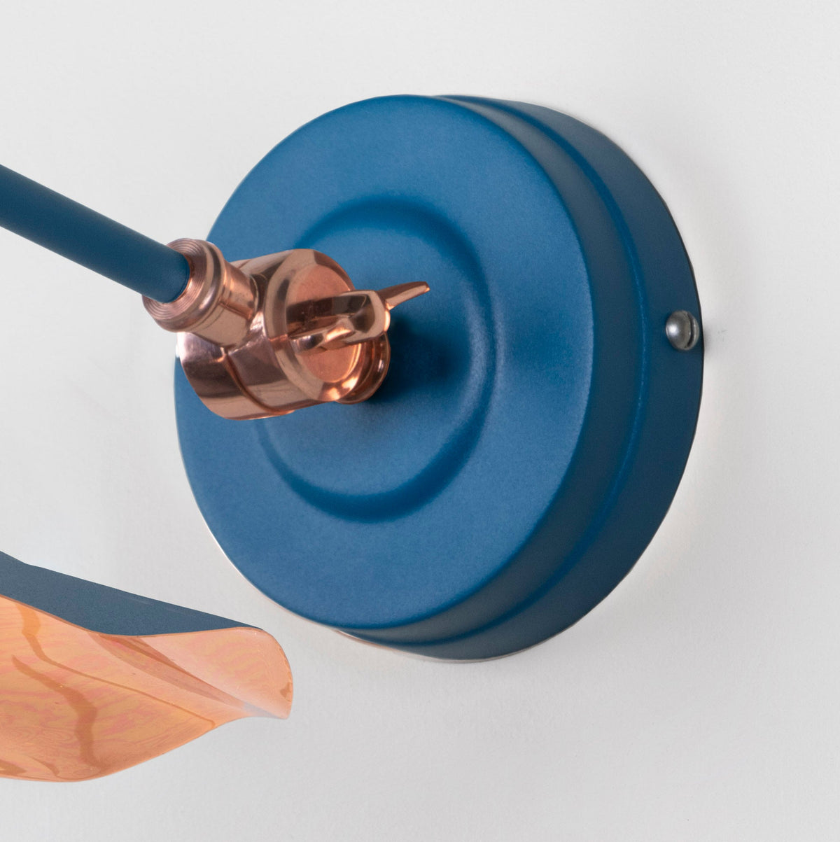 Smooth Copper Flora Wall Light by From The Anvil