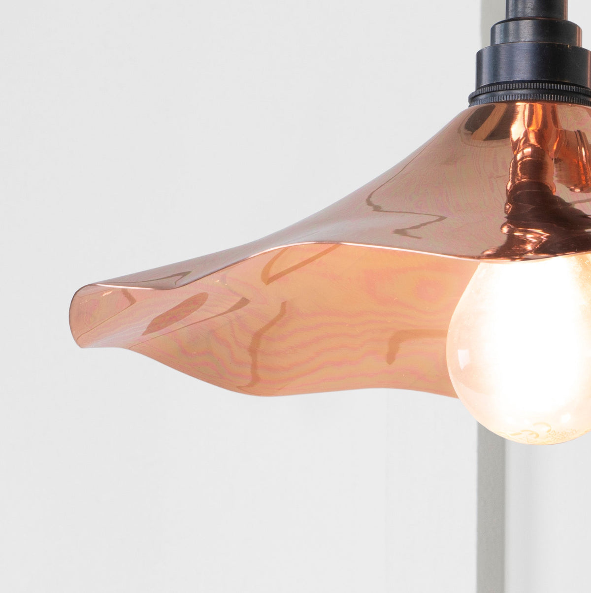Smooth Copper Flora Wall Light by From The Anvil
