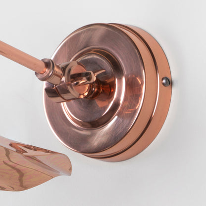 Smooth Copper Flora Wall Light by From The Anvil
