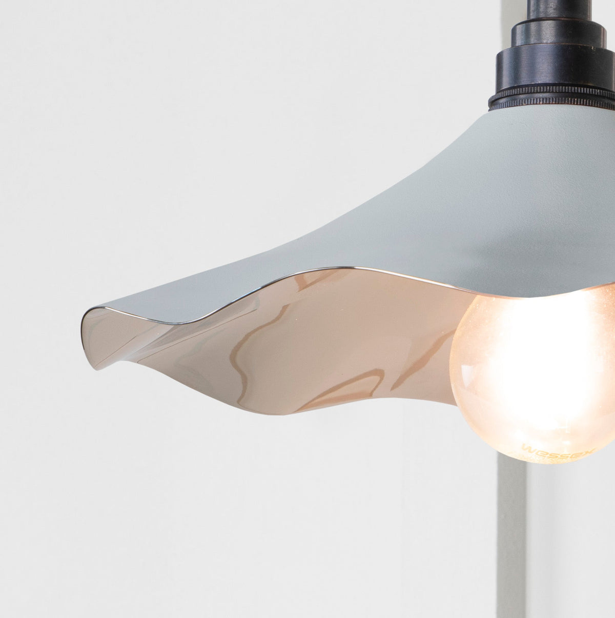 Smooth Nickel Flora Wall Light by From The Anvil